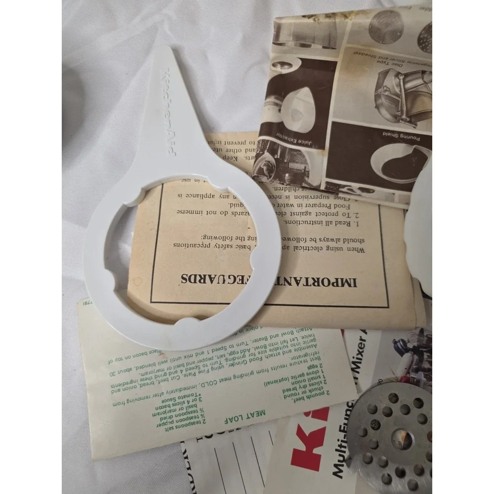 Hobart Kitchenaid All Metal Food Grinder Vintage With Box, Parts Only